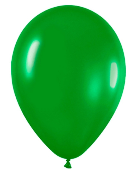 Globos Latex Verde Selva 12.5 cms