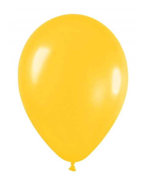 Globos Latex Metal Amarillo 12.5 cms.