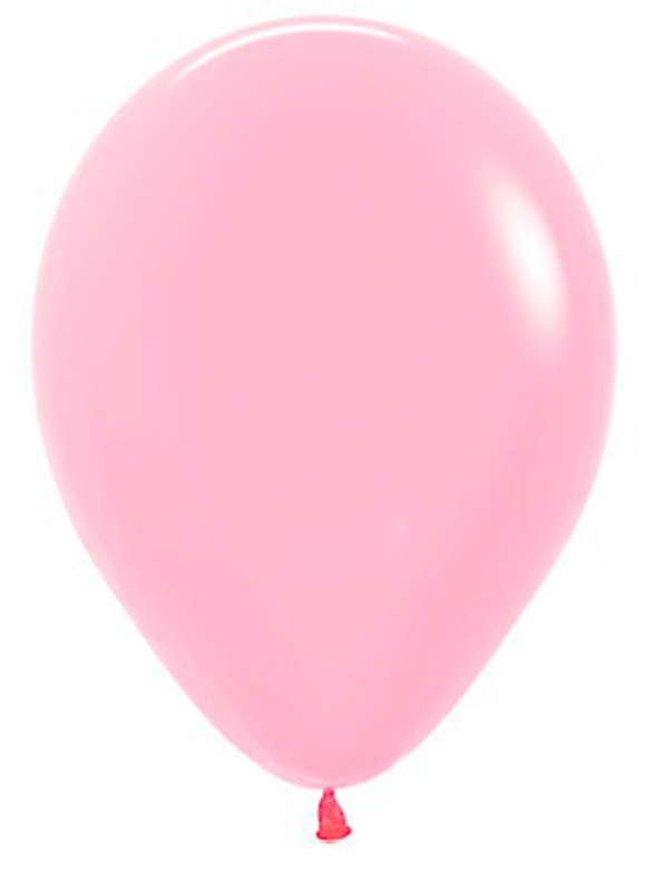 50 Globos Látex Neón Rosado 30 cms.