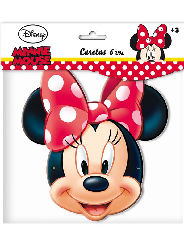 Caretas Minnie  Blister 6 Unid.