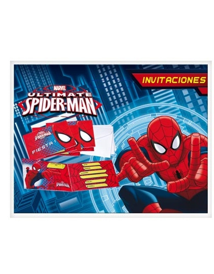 Invitaciones Spiderman Ultimate C/ Sobre