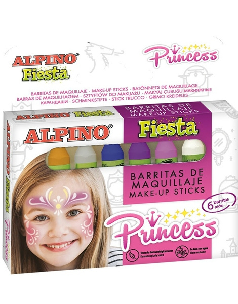 Set Fiesta Princesas Maquillaje 6 Barras
