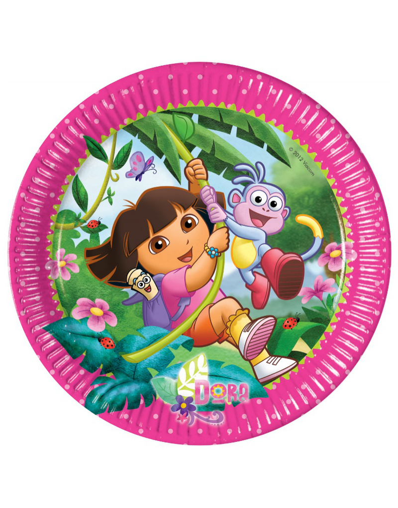Bolsa 10 Platos 23cm Dora´s Adventure