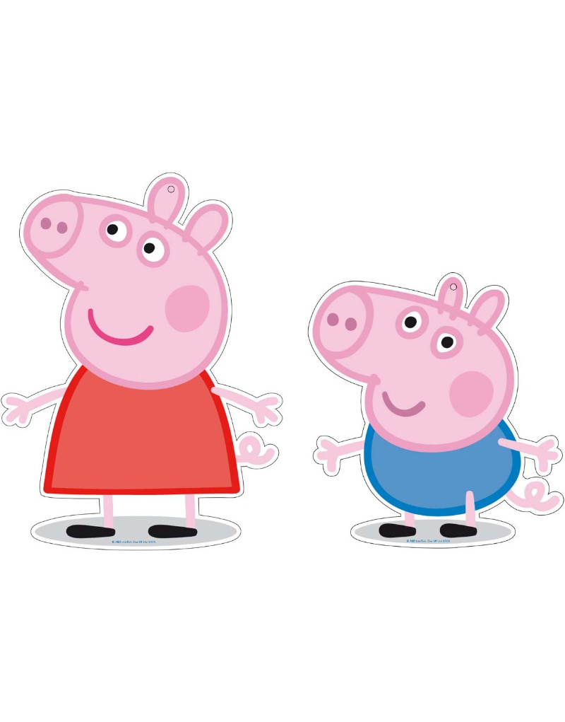 Mini Figura Peppa Pig 30cm 2 Unid.