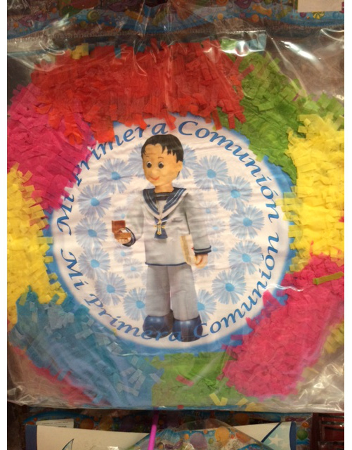 Piñata Seda Octogono Mi Primera ComuniÓn