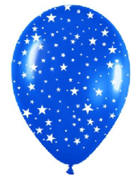 Globo Latex Estrellas Colores Surt.10uds