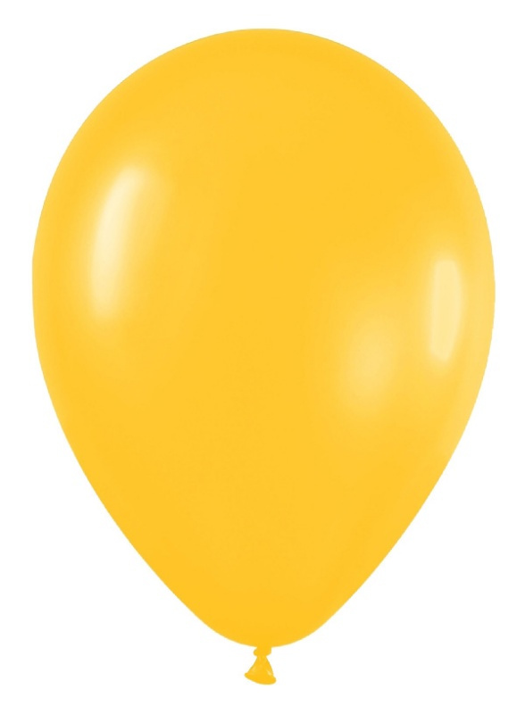 Bolsa 50 Globos latex amarillo miel 30cm
