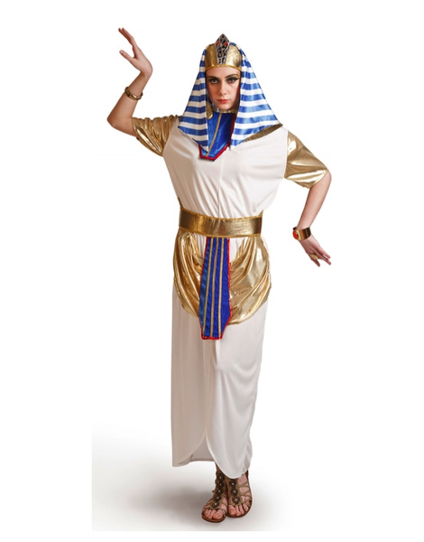 Ruina Inflar Mojado Disfraz de Egipcia blanca adulta