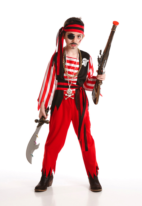 Disfraz Pirata Rojo Infantil