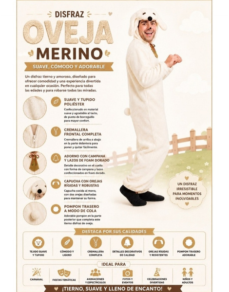 Disfraz Oveja para hombre