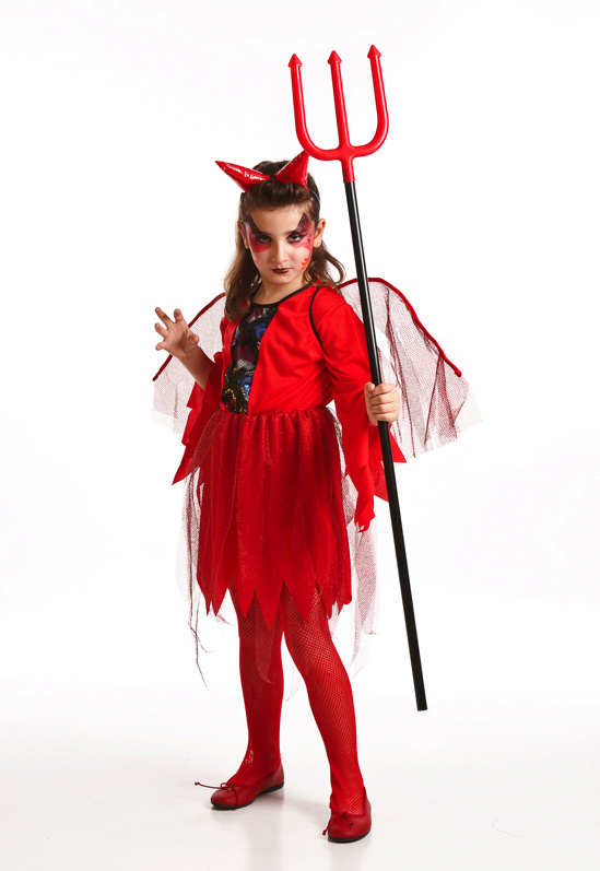 Disfraz Diablesa roja infantil