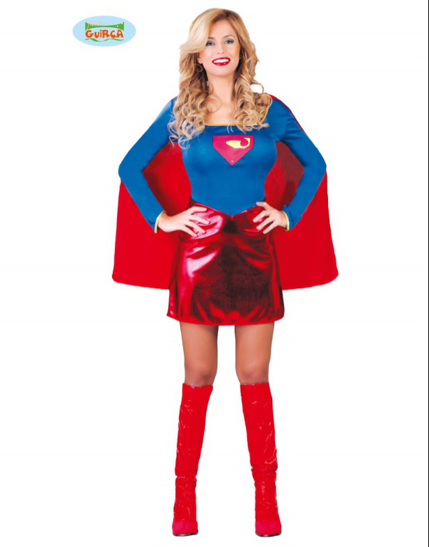 Disfraz Super Heroina Voladora Mujer Adu