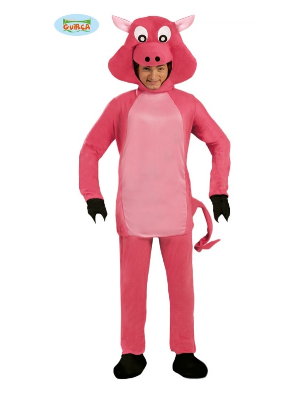 Disfraz Cerdo Rosa Adulto