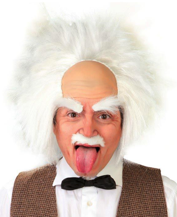 Peruca de cientista louco