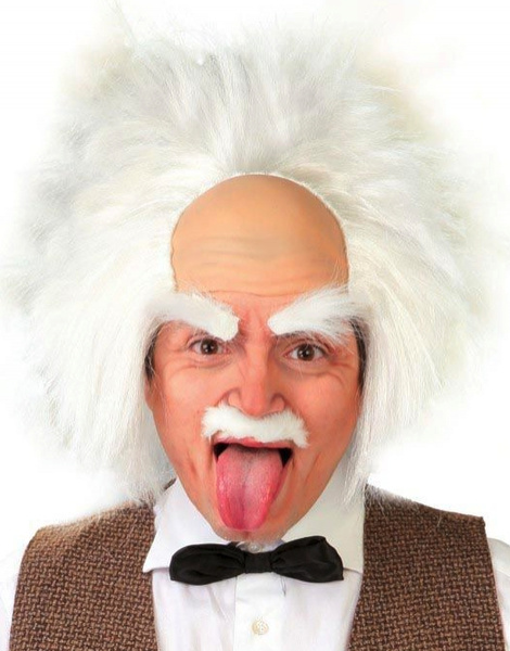 Peluca científico loco