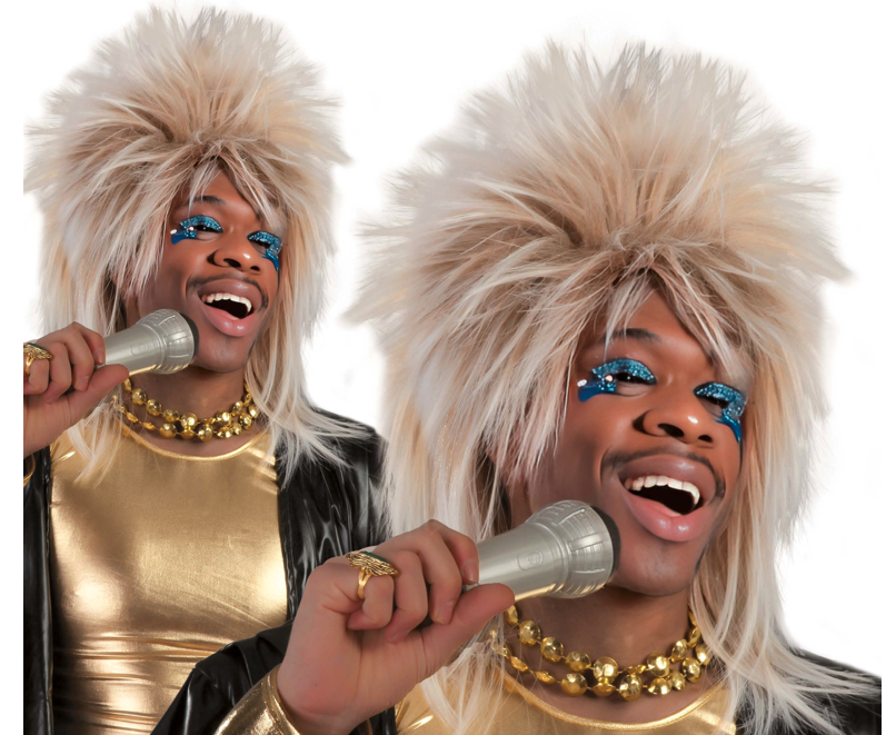 Peruca Tina Rockera Rubia