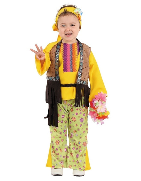 Disfraz Hippie para niña y bebe