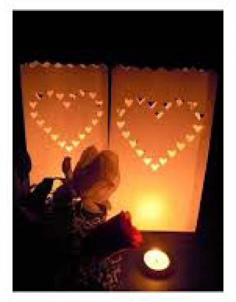 Bolsas De Luz Con Corazones