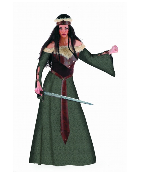 Disfraz Guerrera Medieval Xendra Lujo Ad