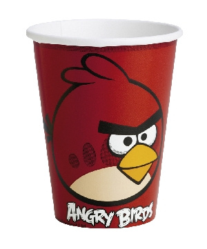 Vasos 25cl Angry Birds 10x8   8 Unid.