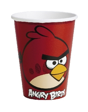 Vasos 25cl Angry Birds 10x8   8 Unid.