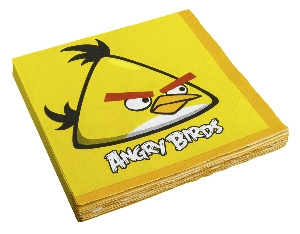 Servilletas 33x33 Angry Birds 10x16
