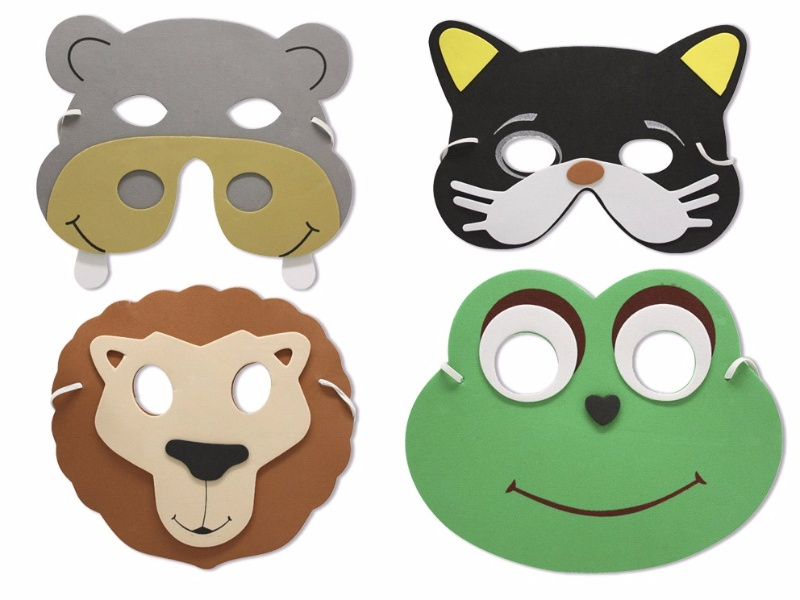Máscara Foam Infantil Animales Surtidos