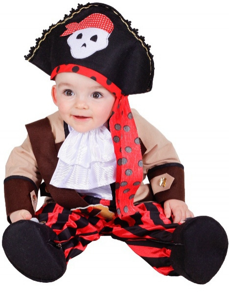 cuadrado Festival traductor Disfraz pirata bebé
