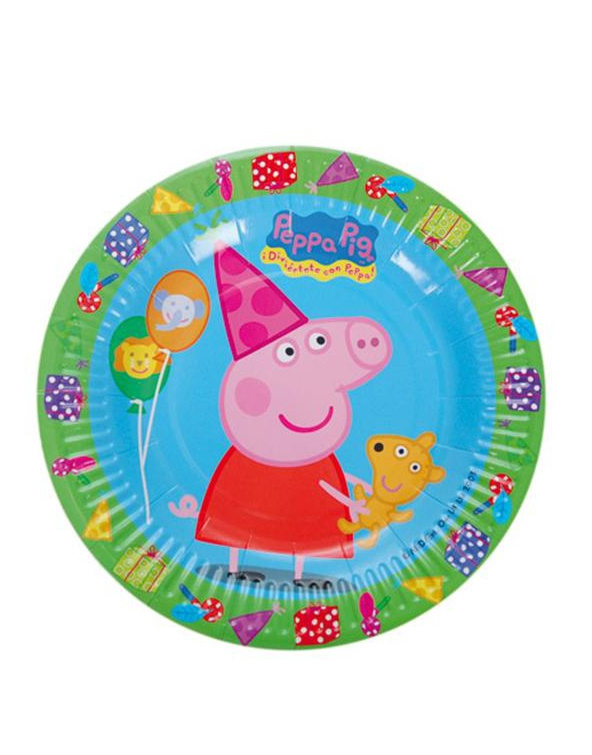 Plato Peppa Pig 18 Cm 8 Ud.
