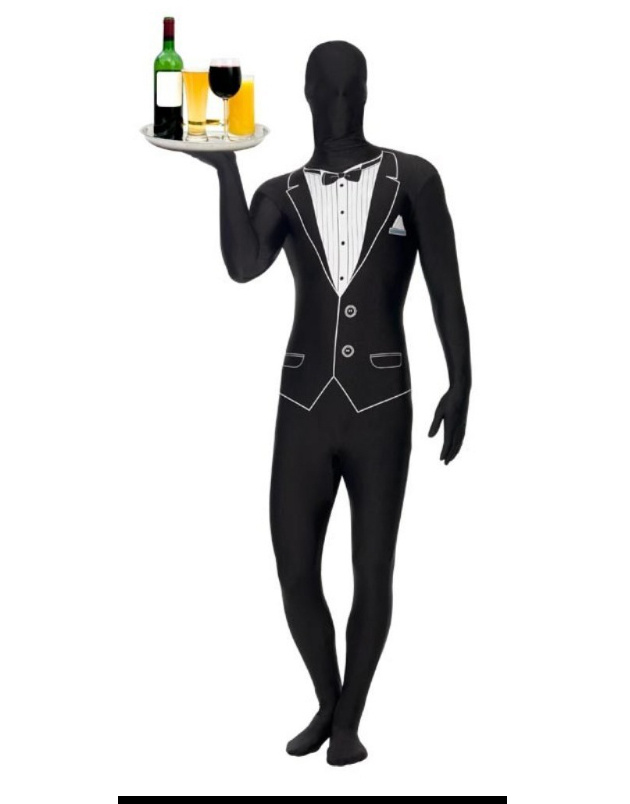 Disfraz Morphsuit Camarero Adulto