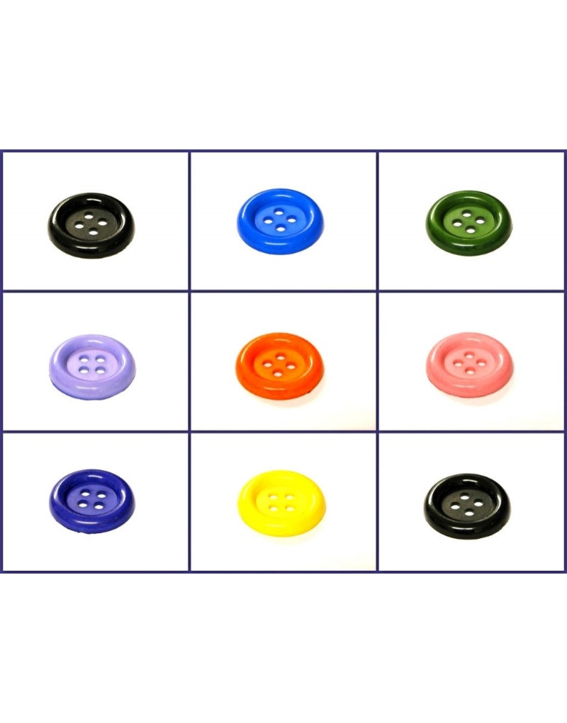 Boton Plástico 5cm Diametro Colores