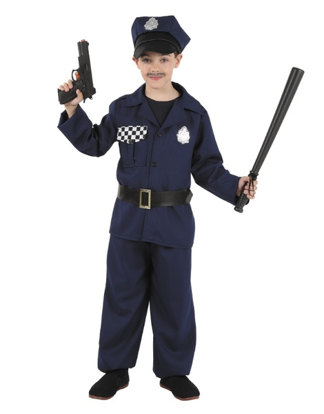 Oscuro vestíbulo Escoba Disfraz policía infantil