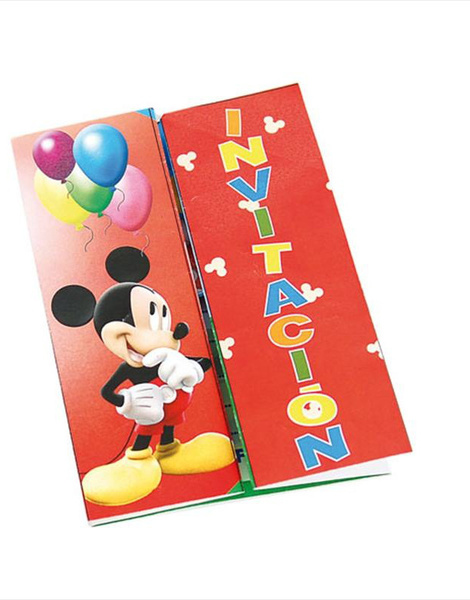 Convites Mickey C / cerca de 6 unidades.