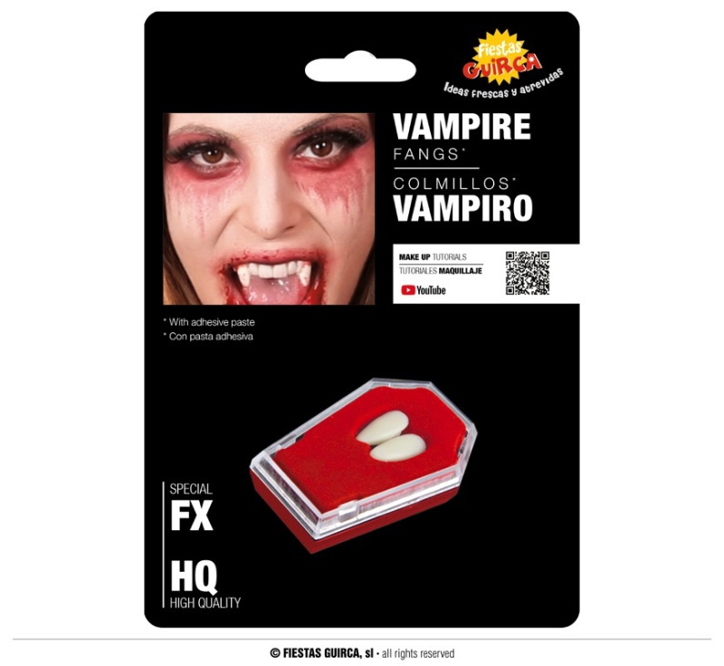 Colmillos Vampiro Fx adhesivo