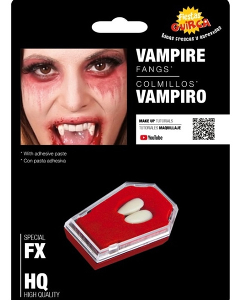 Colmillos Vampiro Fx adhesivo