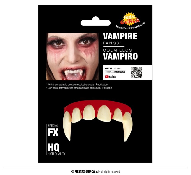 Dientes Vampiro con Pasta Termoplástica