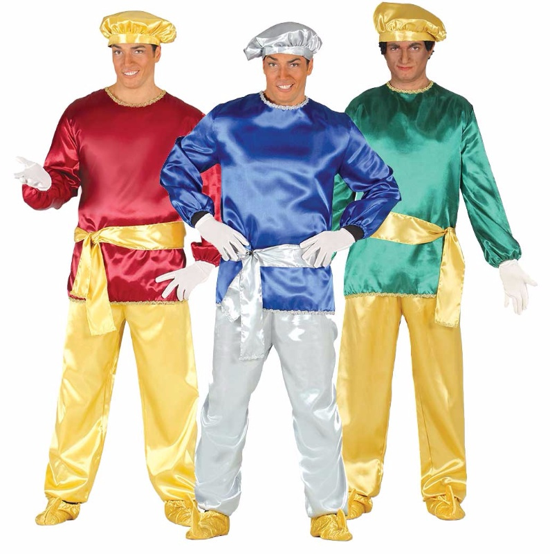 Disfraz Paje colores Adulto