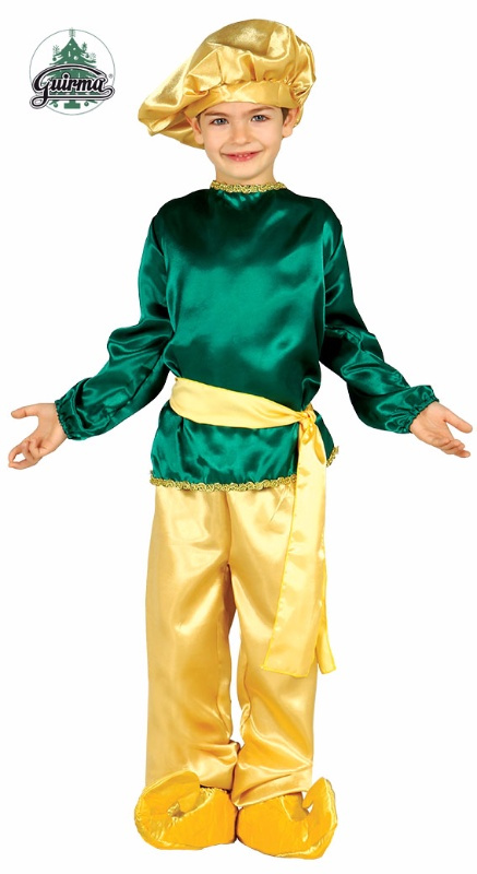 Disfraz Paje Infantil verde