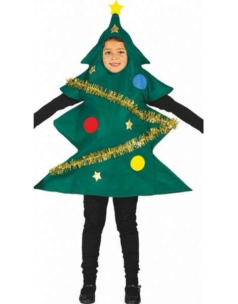 Fato de árvore de natal para criança