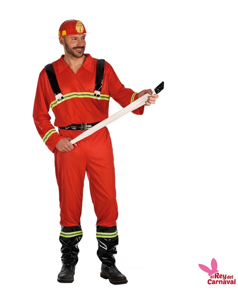 Disfraz De Bombero Para Hombre, Uniforme De Bombero Adulto