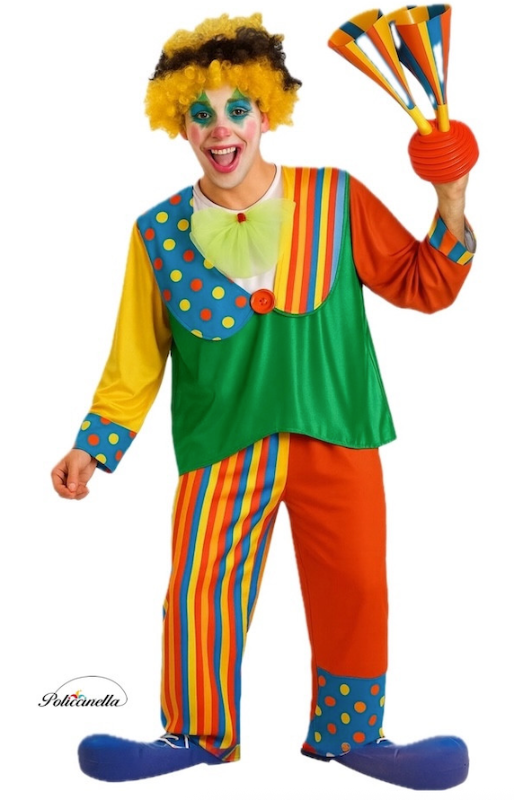 Traje adulto palhaço