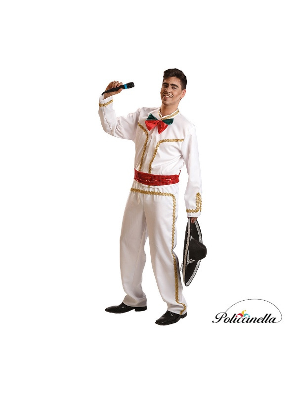 Fato mexicano branco para homem