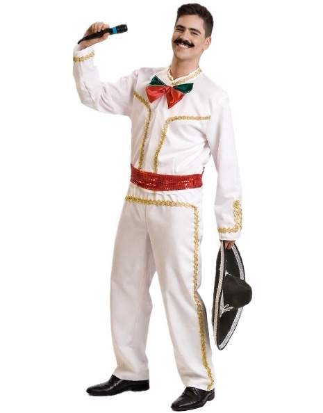 Disfraz Mejicano blanco adulto