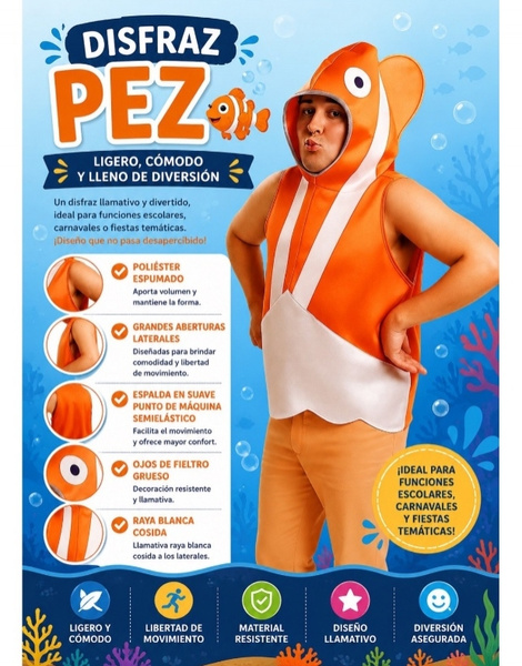 Disfraz Pez adulto