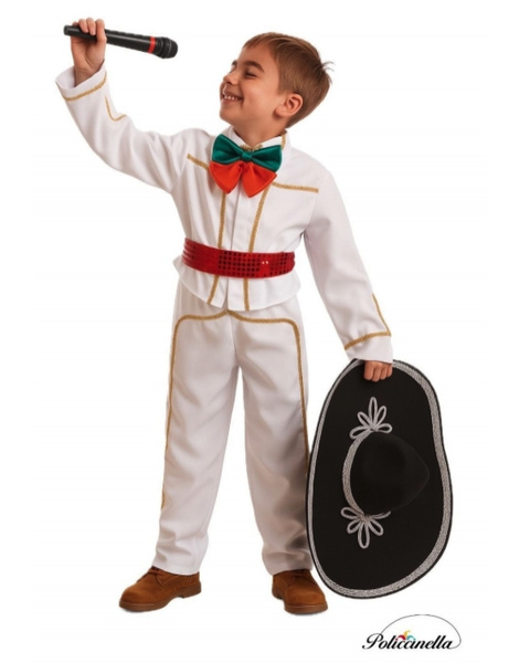 Disfraz Mejicano infantil blanco