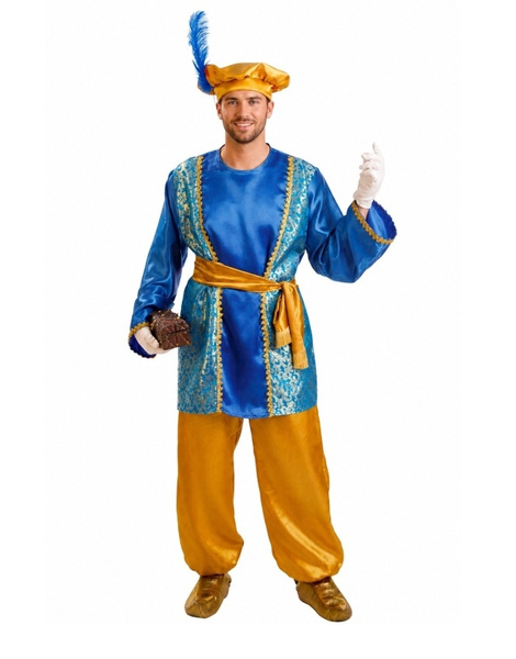 Traje de página azul adulto