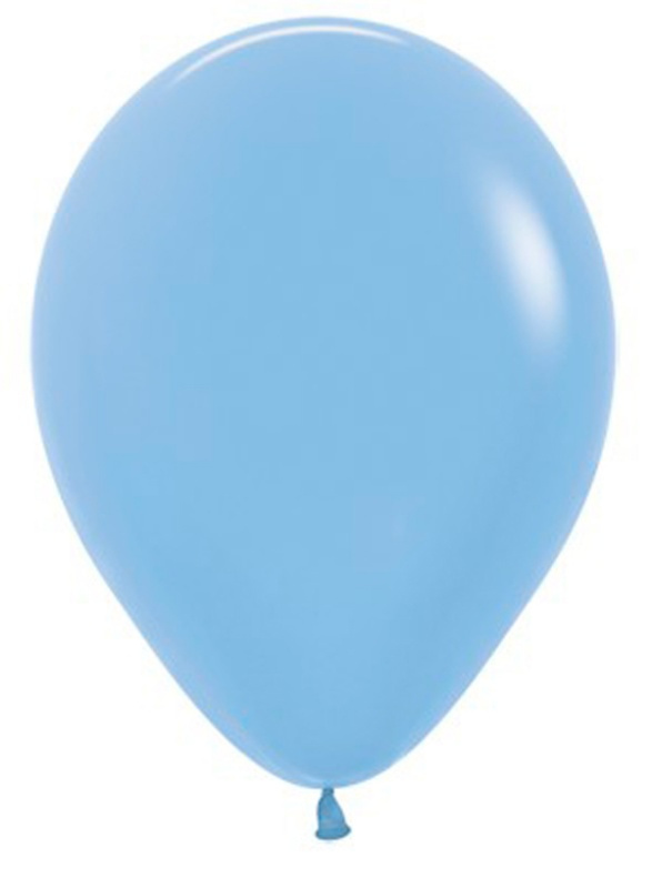 50 Globos Látex neón Azul 30 cms.