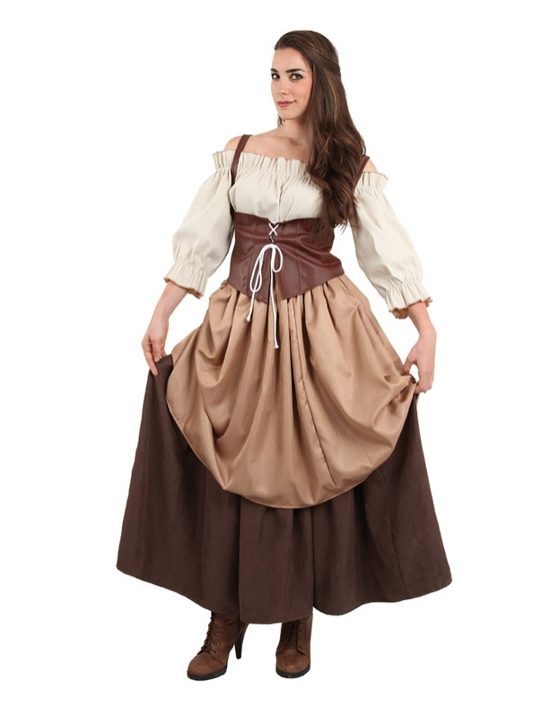 Disfraz Hortelana medieval mujer