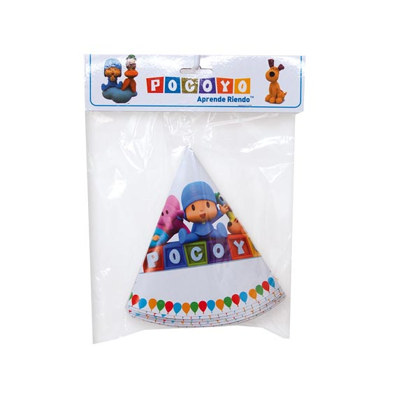 Sombreros Pocoyo 6 Unid.