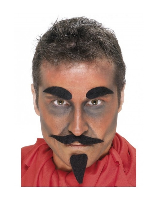 Set Diablo ( bigote,cejas y perilla )